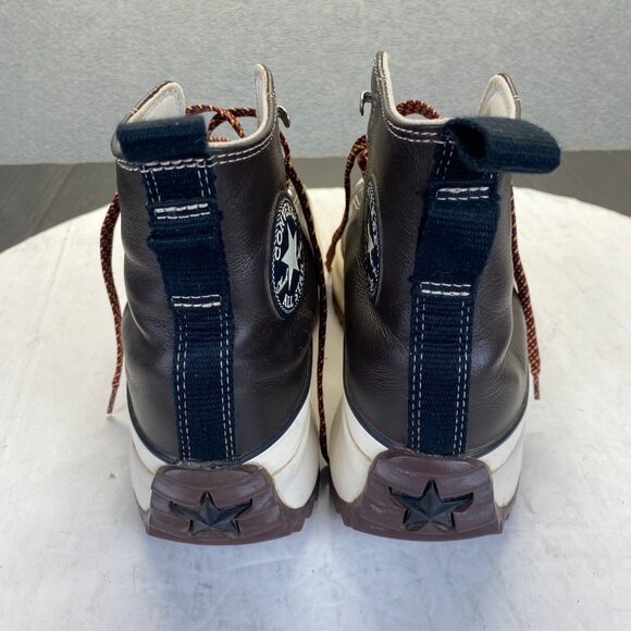 Converse Run Star Hike High Top Leather Brown Mens Size Men's 8.5 Women's 10 - Picture 11 of 16